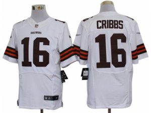 Nike NFL Cleveland Browns #16 Josh Cribbs White jerseys(Elite)