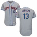 Mens Majestic New York Mets #13 Asdrubal Cabrera Grey Flexbase Authentic Collection MLB Jersey