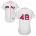 Men's Majestic Boston Red Sox #48 Pablo Sandoval White Flexbase Authentic Collection MLB Jersey
