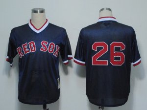 MLBBoston Red Sox #26 Wade Boggs m&n blue