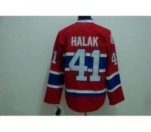 youth nhl montreal canadiens #41 halak red