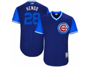 2017 Little League World Series Cubs #28 Kyle Hendricks Hendo Royal Jersey