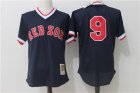 Red Sox #9 Ted Williams Navy Cooperstown Collection Mesh Batting Practice Jersey