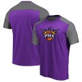 Phoenix Suns Fanatics Branded Iconic Blocked T-Shirt Purple