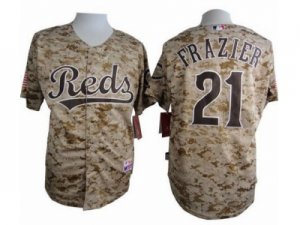 Mlb Cincinnati Reds #21 Todd Frazier Camo Alternate Cool Base Stitched Baseball Jerseys