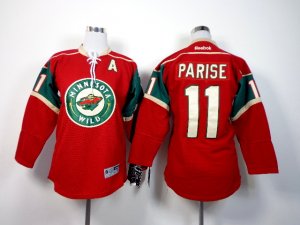 NHL Youth minnesota wild #11 parise red jerseys