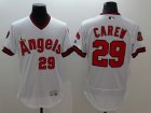 Los Angeles Angels Of Anaheim #29 Rod Carew White Flexbase Authentic Collection Cooperstown Stitched MLB Jersey