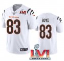 Nike Bengals #83 Tyler Boyd White 2022 Super Bowl LVI Vapor Limited Jersey