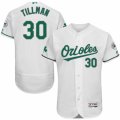 Men's Majestic Baltimore Orioles #30 Chris Tillman White Celtic Flexbase Authentic Collection MLB Jersey