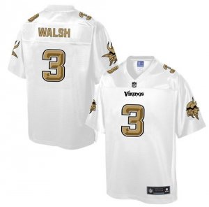 Nike Minnesota Vikings #3 Blair Walsh White Men NFL Pro Line Fashion Game Jersey