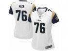 Women Nike Los Angeles Rams #76 Orlando Pace Game White NFL Jersey