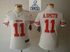2013 Super Bowl XLVII Women NEW NFL san francisco 49ers #11 smith white(new limited)