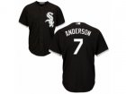 Youth Chicago White Sox #7 Tim Anderson Replica Black Alternate Home Cool Base MLB Jersey