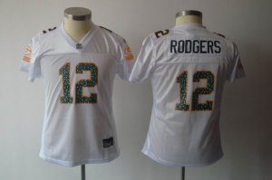 women green bay packers #12 rodgers white[2011]