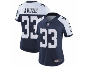 Women Nike Dallas Cowboys #33 Chidobe Awuzie Vapor Untouchable Limited Navy Blue Throwback Alternate NFL Jersey