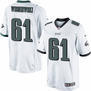 Mens Nike Philadelphia Eagles #61 Stefen Wisniewski Limited White NFL Jersey