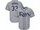 Youth Tampa Bay Rays #33 Derek Norris Replica Grey Road Cool Base MLB Jersey