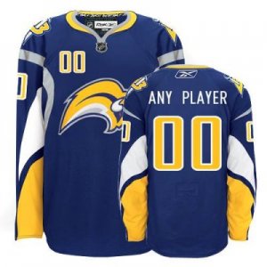 Customized Buffalo Sabres Jersey Blue Home Man Hockey