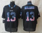 Nike Carolina Panthers #13 Benjamin Black Jerseys(USA Flag Fashion Elite)