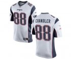 Mens Nike New England Patriots #88 Scott Chandler Game White NFL Jersey