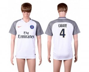 Paris Saint-Germain #4 Cabaye Away Soccer Club Jersey