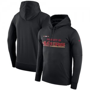 Men\'s San Francisco 49ers Nike Black Sideline Property Of Performance Pullover Hoodie