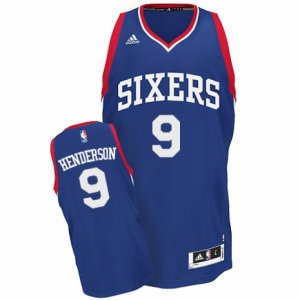 Men\'s Adidas Philadelphia 76ers #9 Gerald Henderson Swingman Royal Blue Alternate NBA Jersey