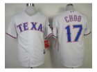 mlb jerseys texas rangers #17 choo white[2014 new][choo]