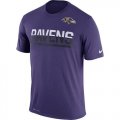 Mens Baltimore Ravens Nike Practice Legend Performance T-Shirt Purple