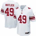 Mens Nike New York Giants #49 Nikita Whitlock Game White NFL Jersey