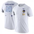 Golden State Warriors Nike 2018 NBA Finals Champions Team Roster Dri-Fit Cotton T-Shirt White
