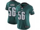 Women Nike Philadelphia Eagles #56 Chris Long Vapor Untouchable Limited Midnight Green Team Color NFL Jersey