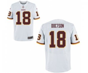 Men\'s Nike Washington Redskins #18 Josh Doctson Elite White NFL Jersey