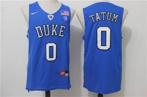 Duke Blue Devils #0 Jayson Tatum Blue College Basketball Jersey