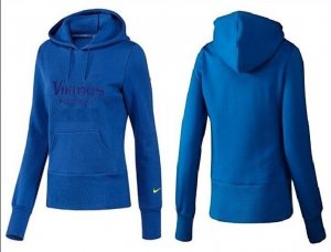 Women Minnesota Vikings Logo Pullover Hoodie-106