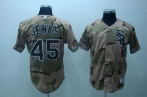 mlb chicago white sox #45 jenks camo