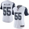 Women's Nike Dallas Cowboys #55 Rolando McClain Limited White Rush NFL Jersey