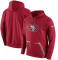 San Francisco 49ers Nike Champ Drive Vapor Speed Pullover Hoodie Scarlet