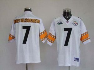 nfl pittsburgh steelers #7 roethlisberger white(09 superbowl)