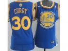 Women Golden State Warriors #30 Stephen Curry blue[Revolution 30 Swingman]
