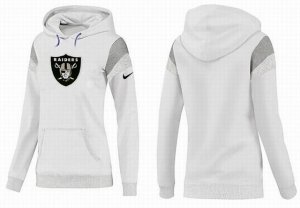 Women Oakland Raiders Logo Pullover Hoodie-045