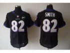 Nike Baltimore Ravens #82 Torrey Smith black jerseys[Elite Art Patch]