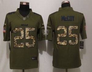 Nike Buffalo Bills #25 LeSean McCoy Green Salute To Service Jerseys(Limited)