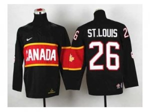 youth nhl jerseys team canada #26 st.louis black[2014 winter olympics]