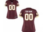 Women's Nike Washington Redskins Customized Game Team red Jerseys