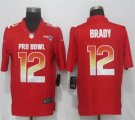 Nike AFC Patriots #12 Tom Brady Red 2019 Pro Bowl Limited Jersey