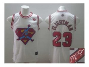 nba chicago bulls #23 flightman white[signature]