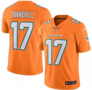 Mens Miami Dolphins #17 Ryan Tannehill Nike Orange Color Rush Limited Jersey