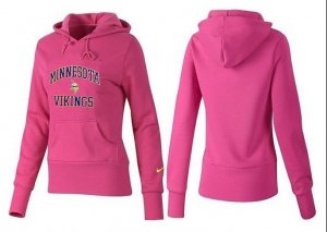 Women Minnesota Vikings Logo Pullover Hoodie-008