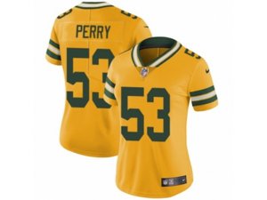 Women Nike Green Bay Packers #53 Nick Perry Limited Gold Rush NFL Jersey